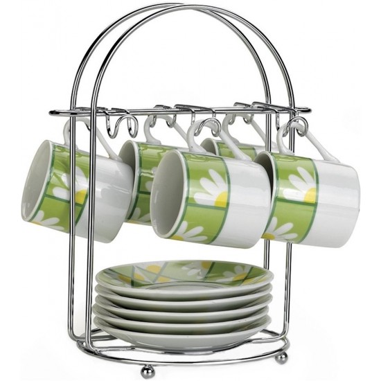 Suporte Para 6 Xicaras De Café Cromado